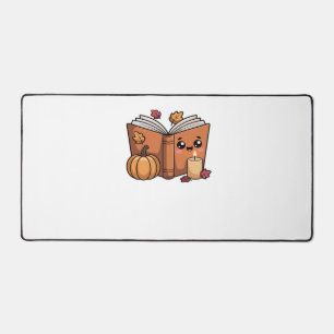 kawaii thanksgiving book Oversized T-Shirt Desk Mat