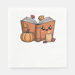kawaii thanksgiving book Oversized T-Shirt Napkin