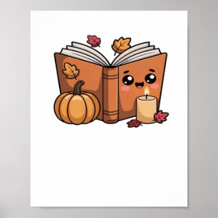kawaii thanksgiving book Oversized T-Shirt Poster