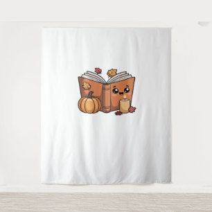 kawaii thanksgiving book Oversized T-Shirt Tapestry
