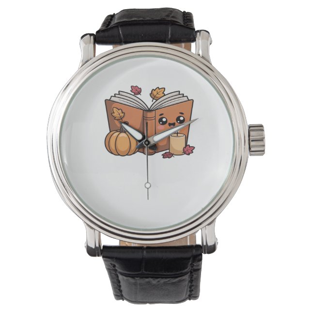 kawaii thanksgiving book Oversized T-Shirt Watch (Front)