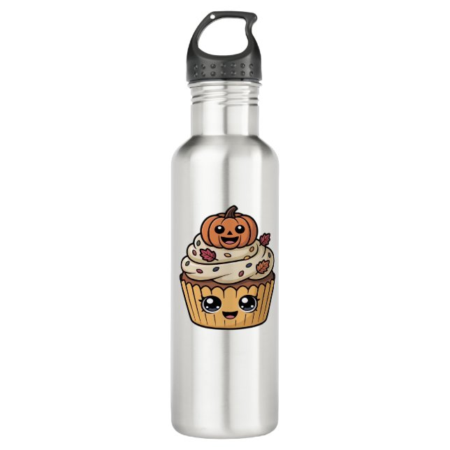 kawaii thanksgiving cupcake Classic T-Shirt 710 Ml Water Bottle (Front)