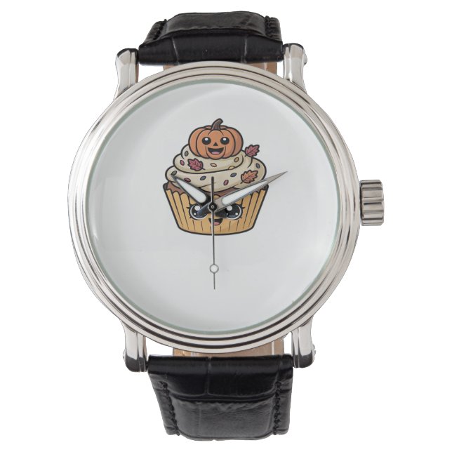 kawaii thanksgiving cupcake Classic T-Shirt Watch (Front)