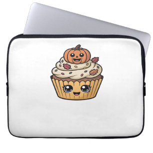 kawaii thanksgiving cupcake Oversized T-Shirt Laptop Sleeve
