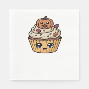 kawaii thanksgiving cupcake Oversized T-Shirt Napkin