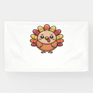 kawaii thanksgiving turkey Classic T-Shirt_1 Banner