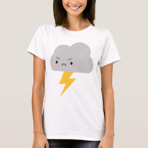 Kawaii Thunder & Lightning Cloud T-Shirt