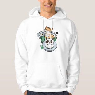 Kawaii Tiger, Amabie Yokai & Panda Cake Hoodie