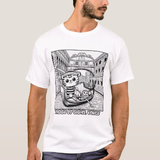 Kawaii Tiger at Bridge of Sighs Venice T-Shirt