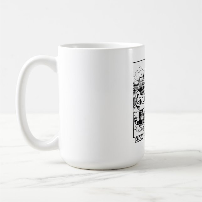 Kawaii Tiger Buda Castle Budapest Coffee Mug (Left)