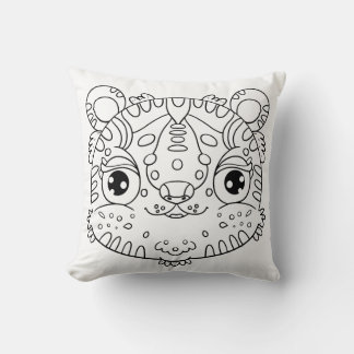 Kawaii Tiger Face Cushion