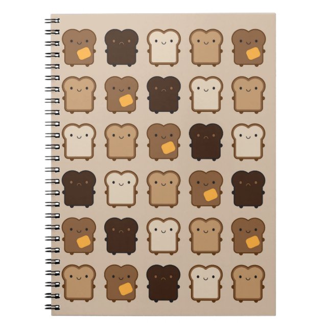 Kawaii Toast Notebook (Front)