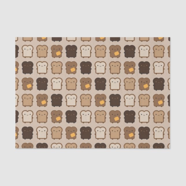 Kawaii Toast Tissue Paper (Front)