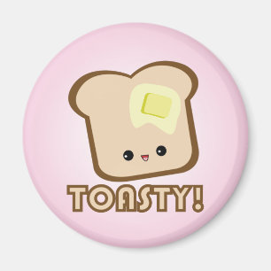 Kawaii Toasty! Toast magnet