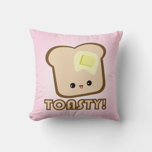 Kawaii Toasty! Toast pillow (Front)