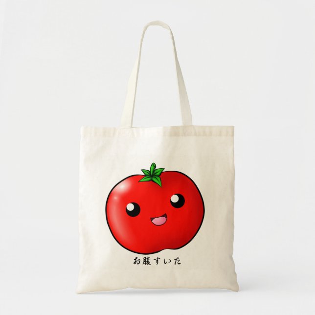 Kawaii Tomato Tote Bag (Front)
