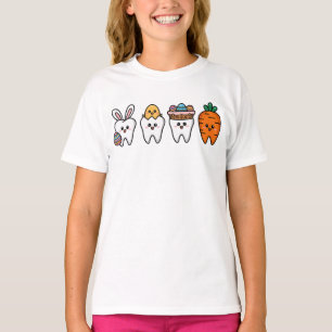 Kawaii Tooth Easter Art – Cute Dental Assistant  T-Shirt