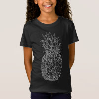 Kawaii Tropical Fruit Pineapple Graphic Distressed