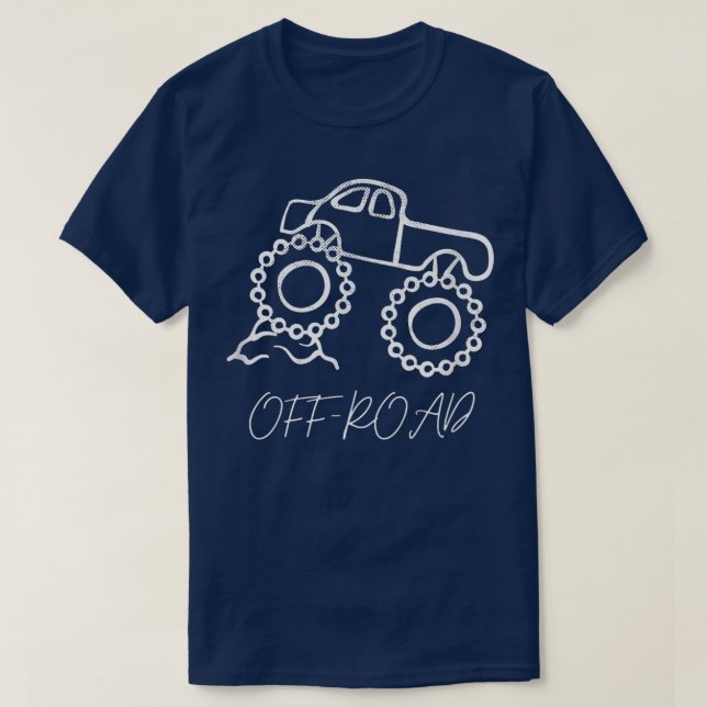 Kawaii Truck Cars 4x4 Crushing Monster Trucks Love T-Shirt (Design Front)