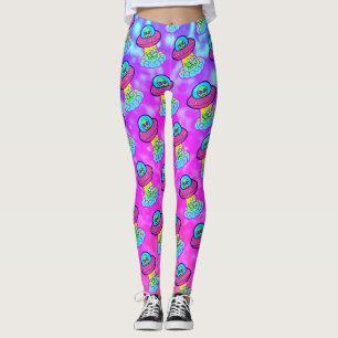 Kawaii Uchuu Kei Cute Ufo Leggings