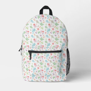Kawaii Under the Sea Baby Shower Neutral Pastel   Printed Backpack
