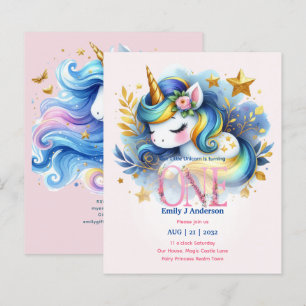 Kawaii Unicorn 1st Birthday Fairytale Birthday