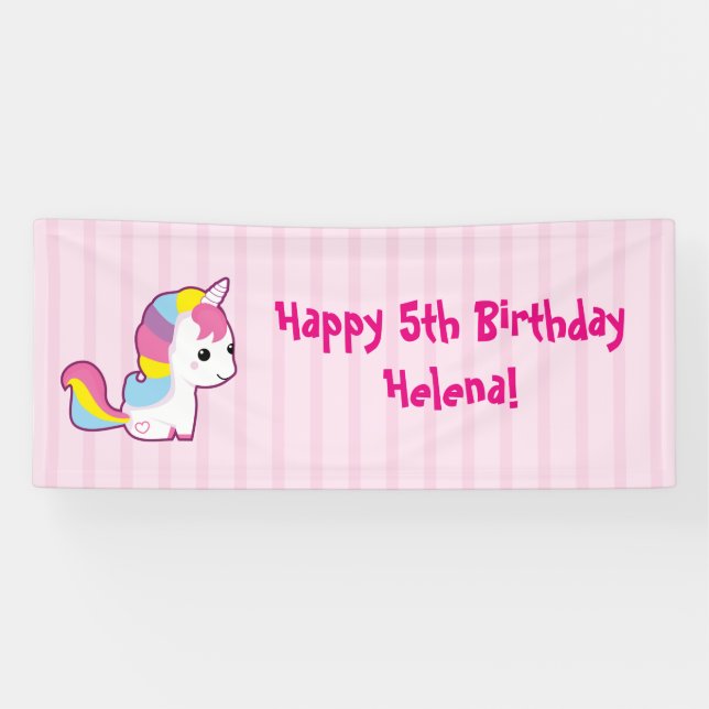 Kawaii Unicorn Banner (Horizontal)
