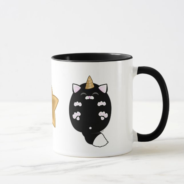 Kawaii Unicorn Cat Mug (Right)