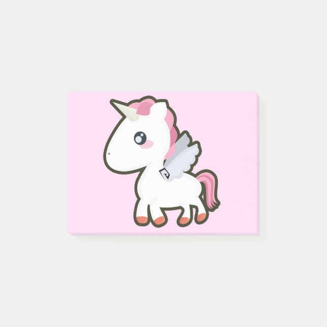 Kawaii Unicorn Post-it Notes (Front)