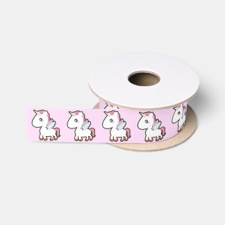 Kawaii Unicorn Satin Ribbon