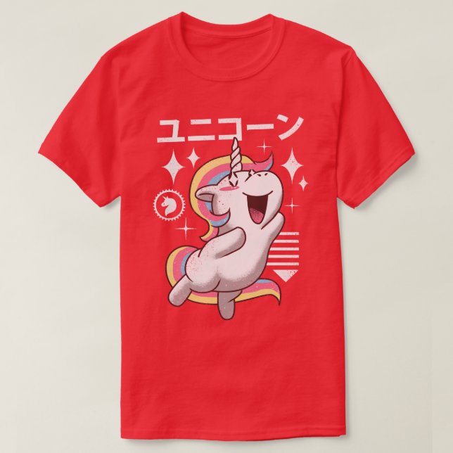 Kawaii Unicorn  T-Shirt (Design Front)