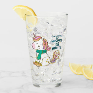Kawaii Unicorn   Winter and Hoodies Glass