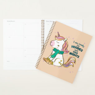 Kawaii Unicorn   Winter and Hoodies Planner