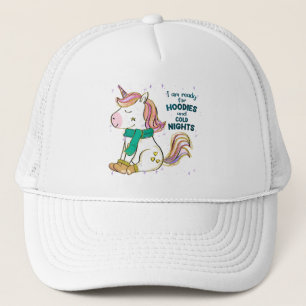 Kawaii Unicorn   Winter and Hoodies Trucker Hat