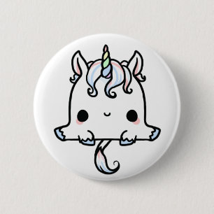 Kawaii Unicorn (You change the Background!) 6 Cm Round Badge