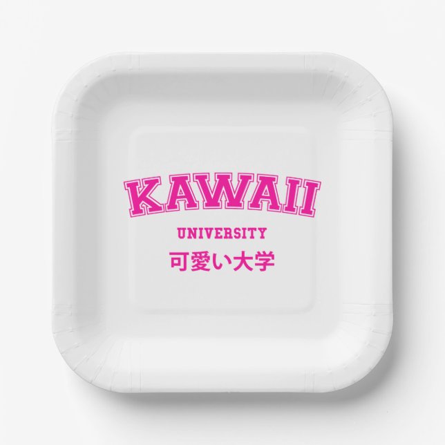 KAWAII UNIVERSITY PAPER PLATE (Front)