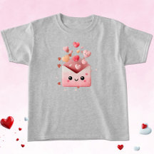 Kawaii Valentine Envelope with Hearts