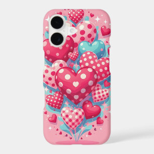 Kawaii Valentine Hearts & Flowers Case-Mate iPhone