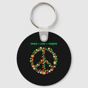Kawaii Vegetables Peace Sign Funny Gift For Vegeta Key Ring