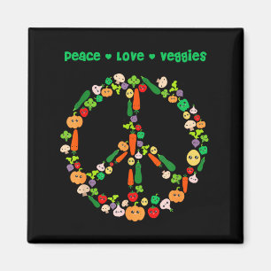 Kawaii Vegetables Peace Sign Funny Gift For Vegeta Magnet