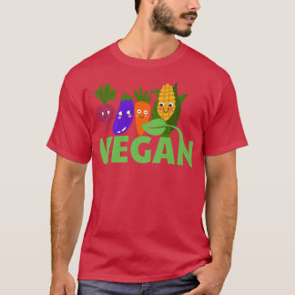 Kawaii Vegetables Plant Based Diet Vegetarian Vega T-Shirt