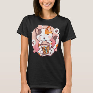 Kawaii Vintage Style Japenese Ramen Cat T-Shirt