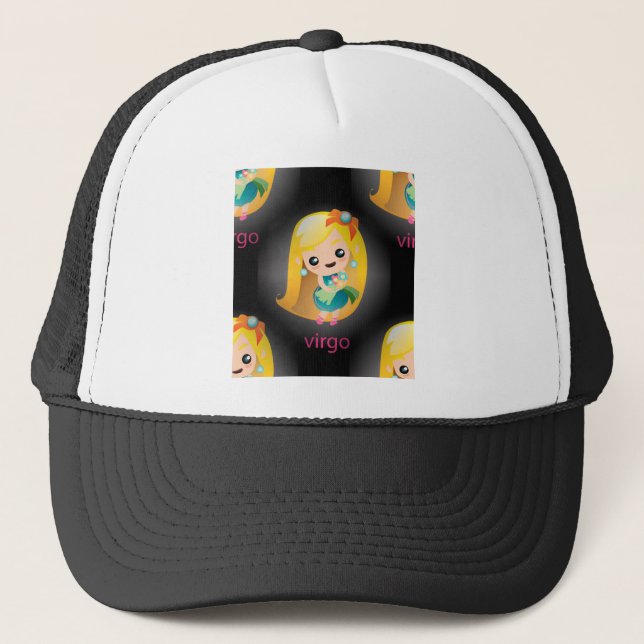 kawaii virgo trucker hat (Front)