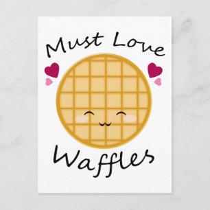 Kawaii Waffle Postcard