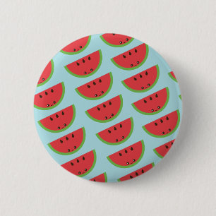 Kawaii Watermelon 6 Cm Round Badge