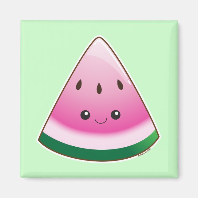 Kawaii Watermelon Magnet (Front)