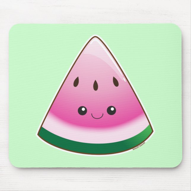 Kawaii Watermelon Mouse Mat (Front)