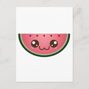 Kawaii Watermelon Postcard