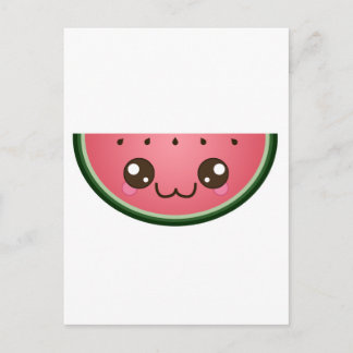 Kawaii Watermelon Postcard
