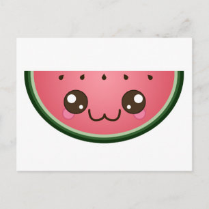 Kawaii Watermelon Postcard